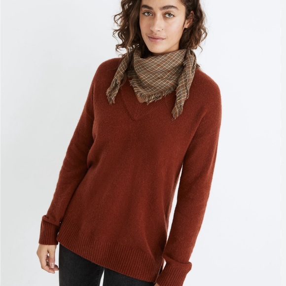 MADEWELL Bartlett V-Neck Pullover Sweater Small - Picture 1 of 7
